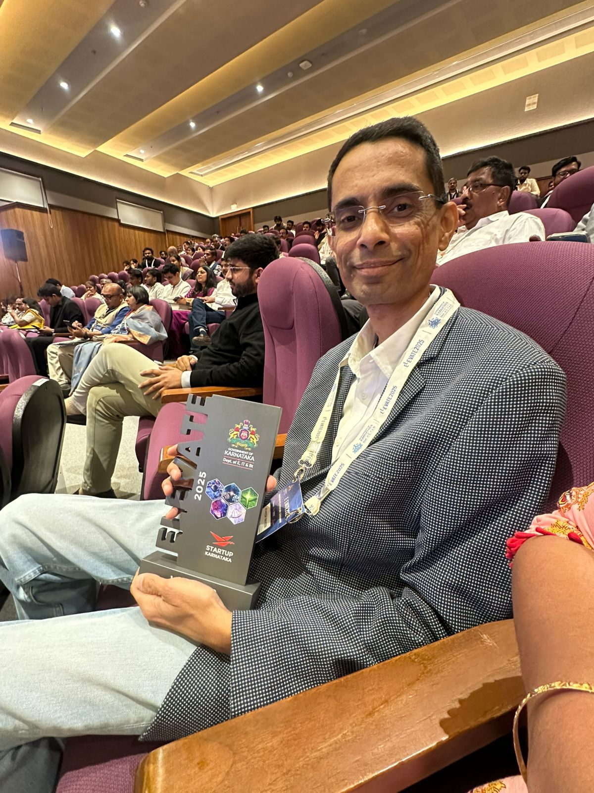 Elevate 2025 winner trophy